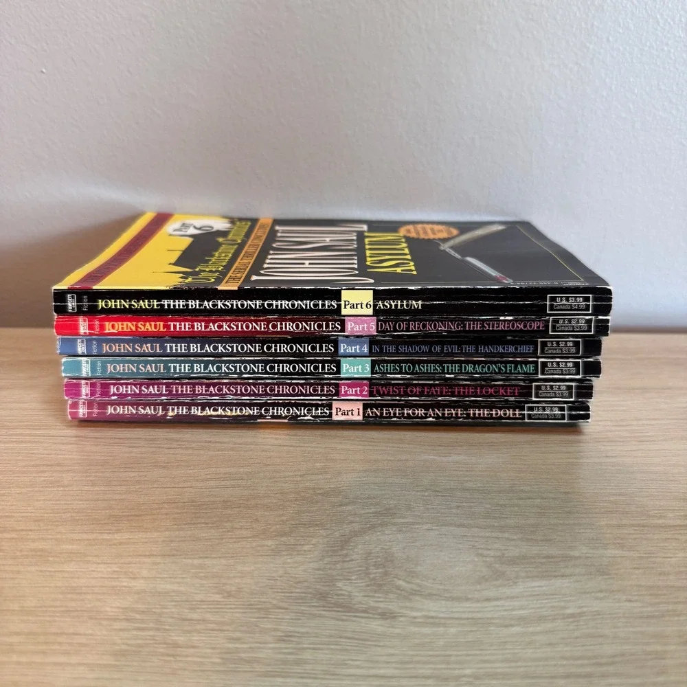 John Saul The Blackstone Chronicles Complete 6 Part Serial Thriller Set 1997